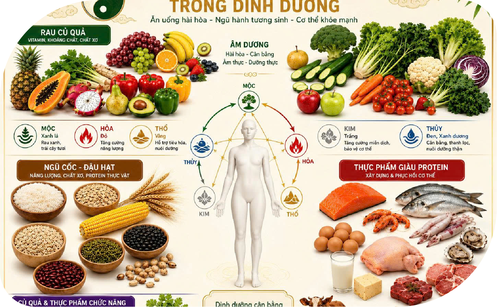 Liệu pháp dinh dưỡng cân bằng âm dương theo phác đồ cá nhân