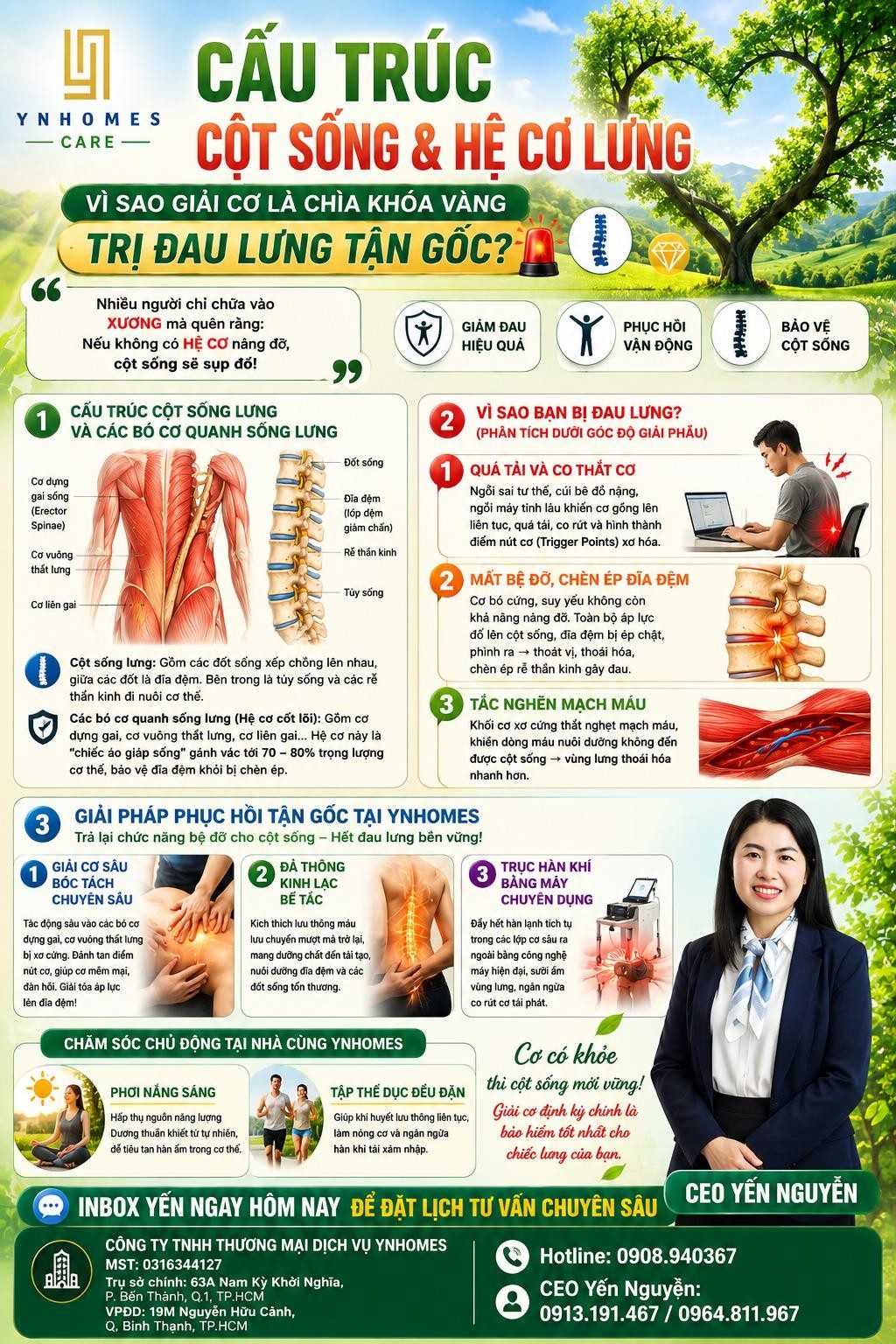 Đau thắt lưng chữa mãi không khỏi: gốc ở hệ cơ, hàn khí và vùng mông – YNHomes Care