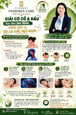 Giải cơ cổ vai gáy tại nhà: vì sao cổ cứng lại gây đau đầu, mất ngủ? – YNHomes Care